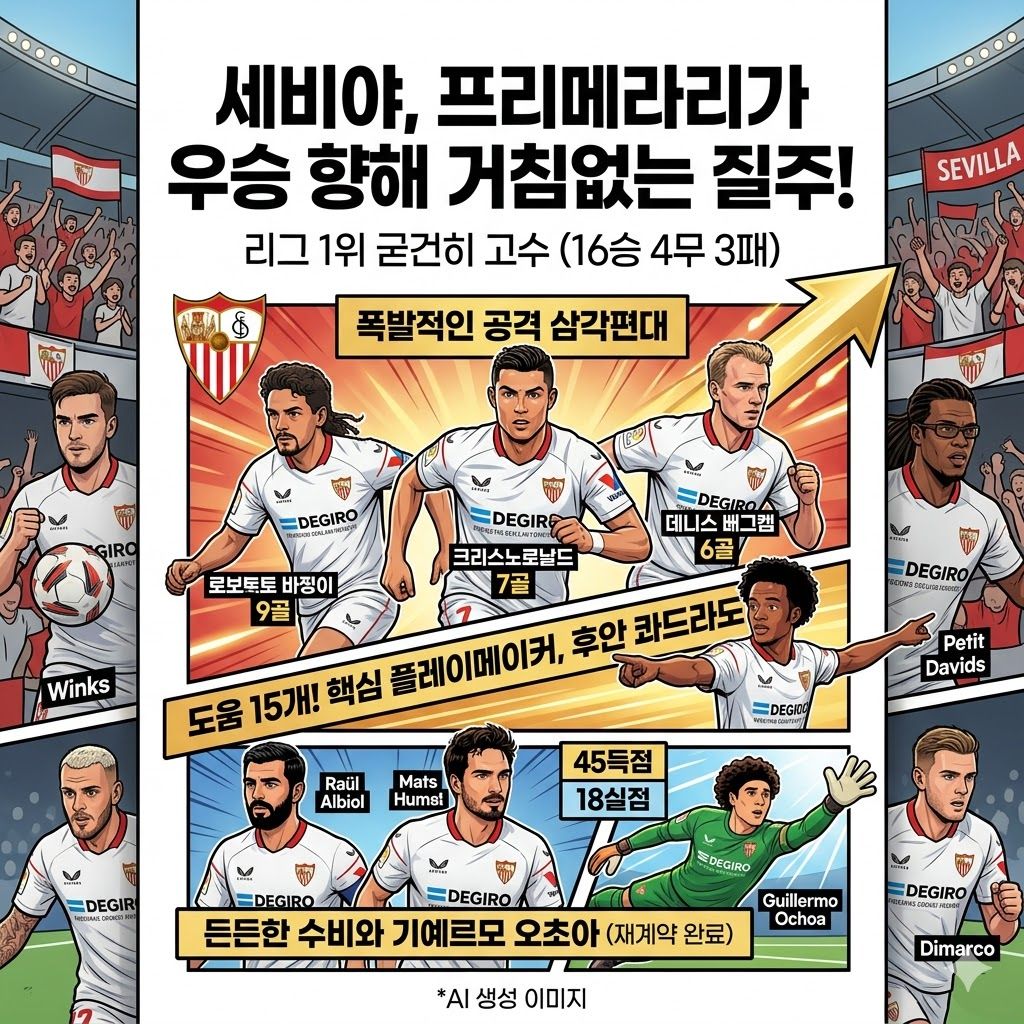 세비야, [전설] 삼각편대 앞세워 리그 폭격!